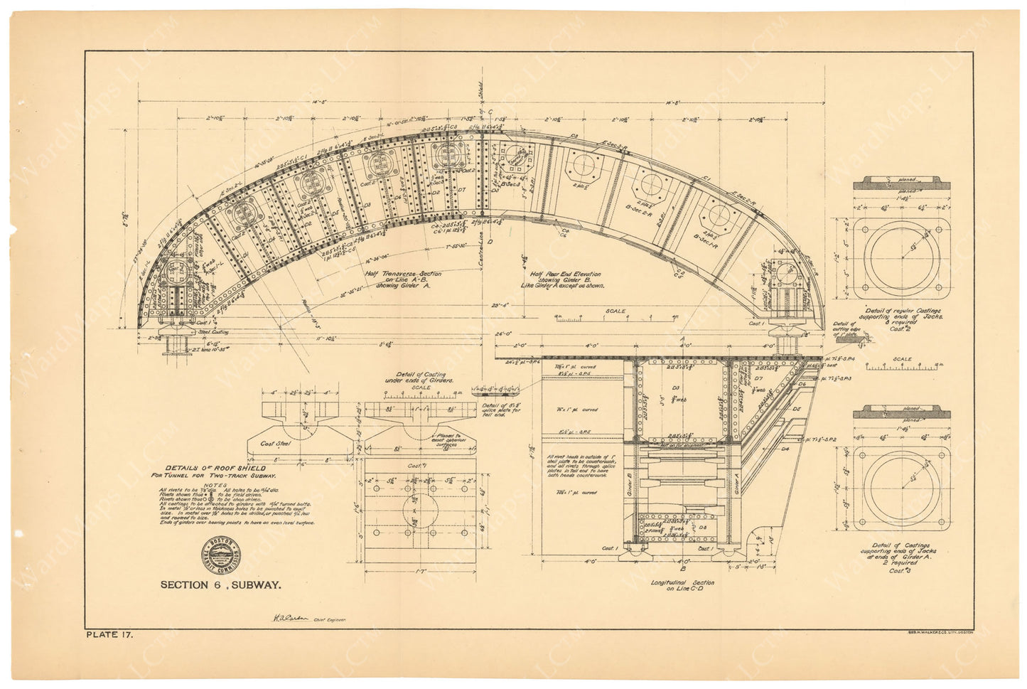 BTC Annual Report 04, 1898 Plate 17: Roof Shield