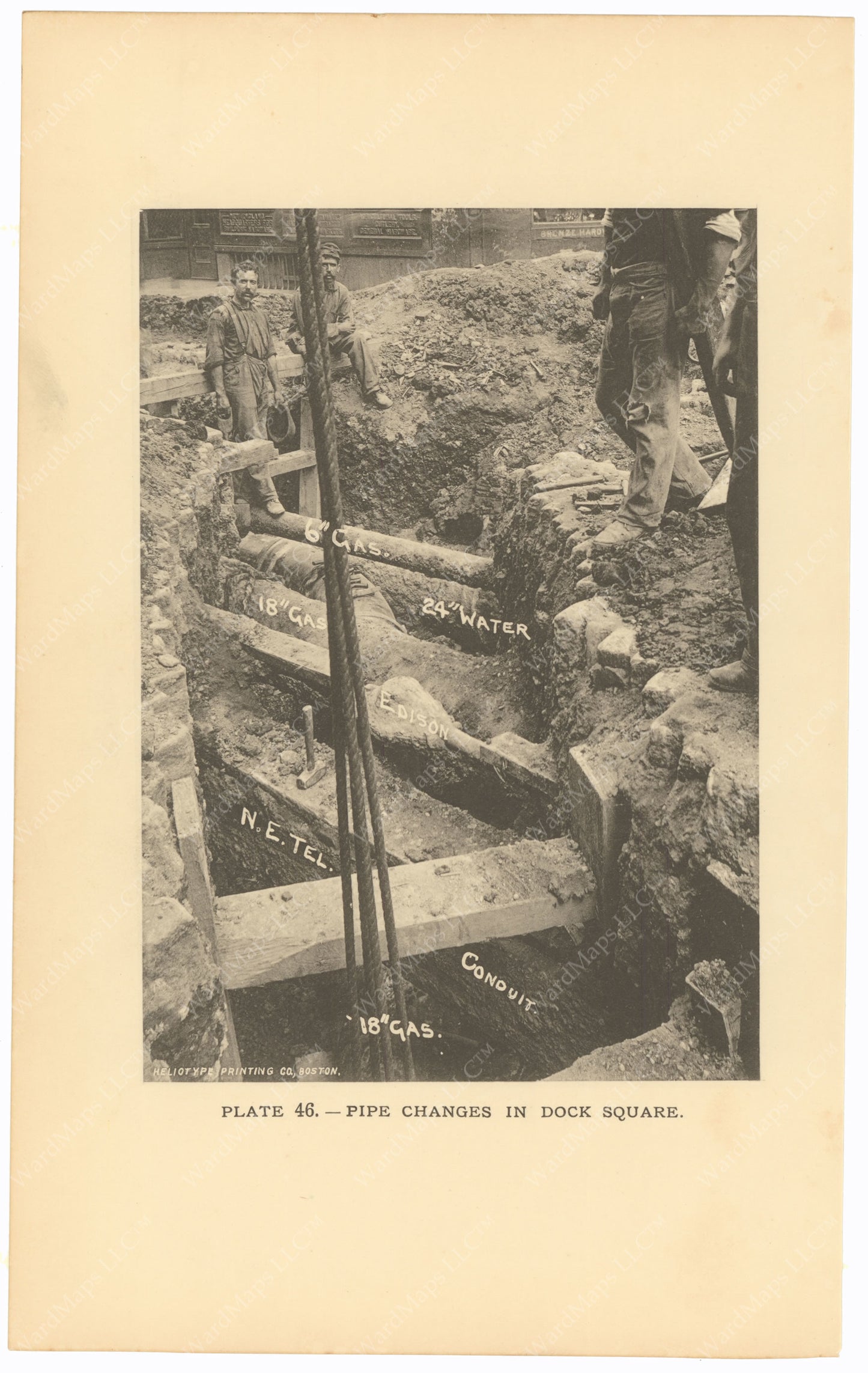 BTC Annual Report 02, 1896 Plate 46: Pipe Changes in Dock Square