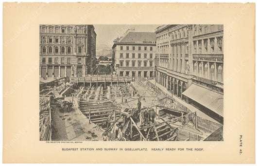 BTC Annual Report 03, 1897 Plate 42: Budapest Subway in Gisellaplatz