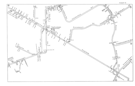 Boston Elevated Railway Co. Track Plans 1915 Plate 03: Dorchester