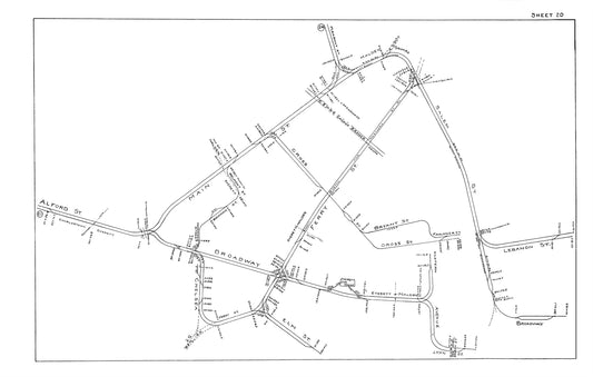 Boston Elevated Railway Co. Track Plans 1915 Plate 20: Everett