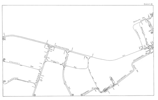 Boston Elevated Railway Co. Track Plans 1915 Plate 31: Boston - Downtown