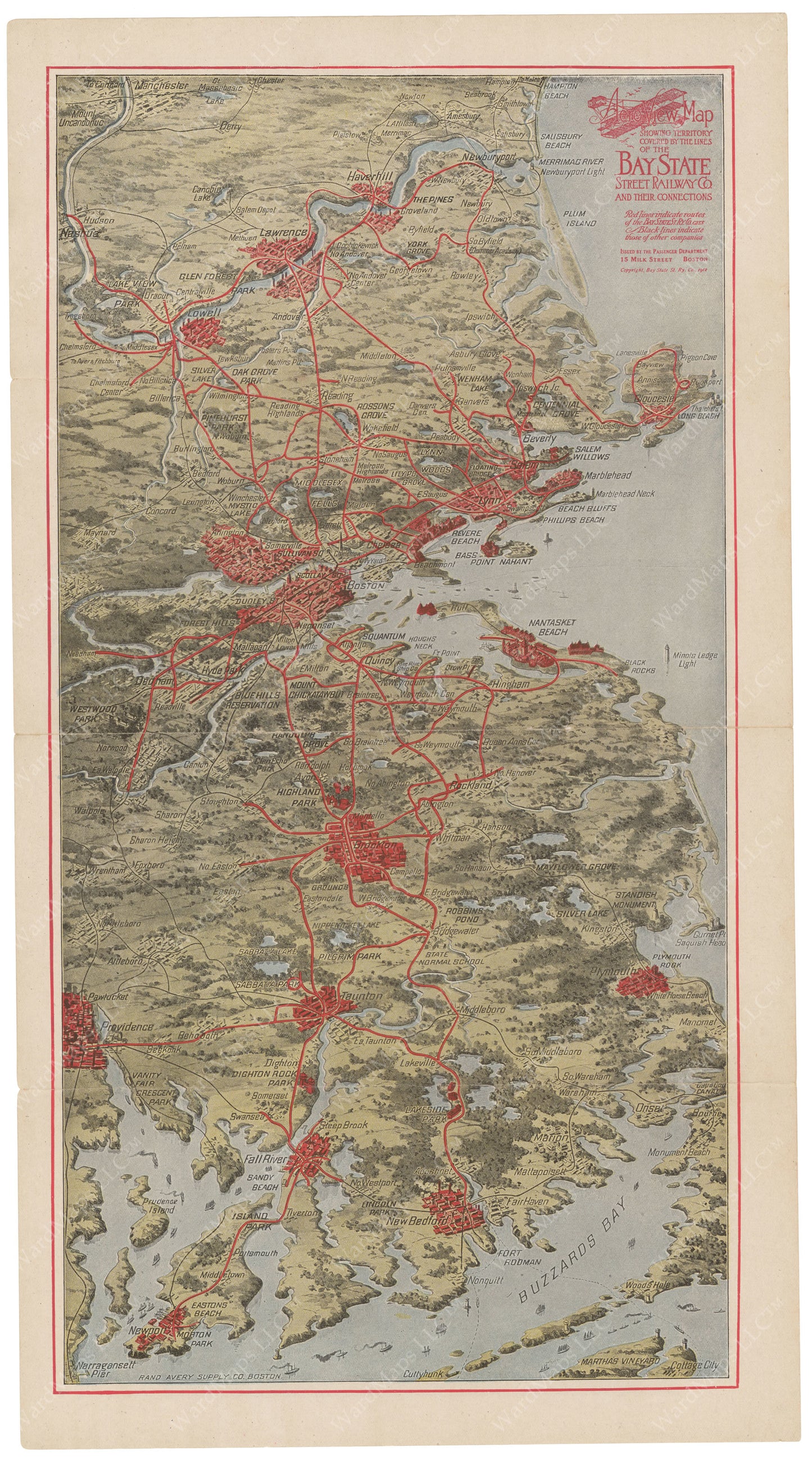 Bay State Street Railway Co. System 1912