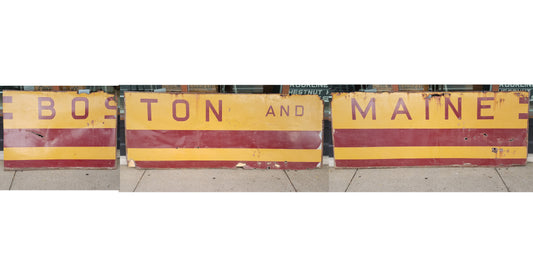 Boston & Maine Railroad Locomotive Sign Panel Set