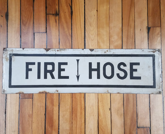 Fire Hose - Vintage Boston Transit/Subway Sign
