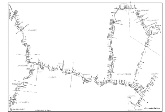Boston & Northern Street Railway Co. Track Plans 1910: Gloucester Division