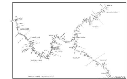 Boston & Northern Street Railway Co. Track Plans 1910: Haverhill Division Part 2
