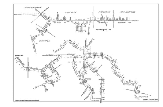 Old Colony Street Railway Co. 1905: Taunton Division Part 1