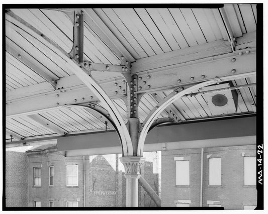 Northampton Station, Platform Column Detail, 1982