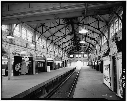 Dudley Street Station, Rapid Transit Platform Looking South, 1982