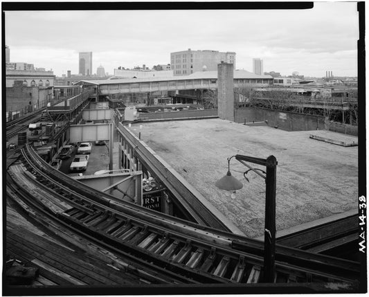Dudley Street Station, View from Tower F, 1982