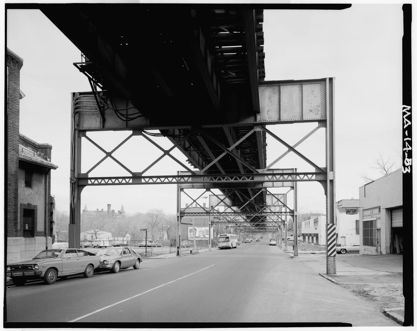 Washington Street Elevated, near Bray Street, 1982