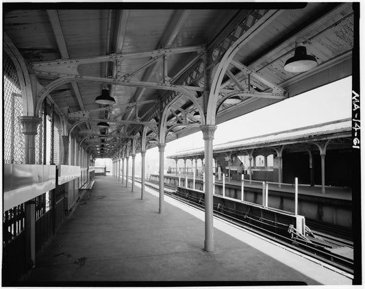 Egleston Square Station, Northbound Platform Looking South, 1982