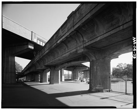 Forest Hills Extension at Arborway, Looking Northeast, 1982