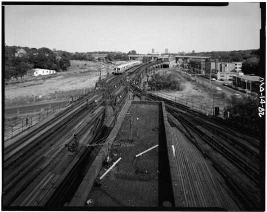 Forest Hills Station, View from Tower H, 1982