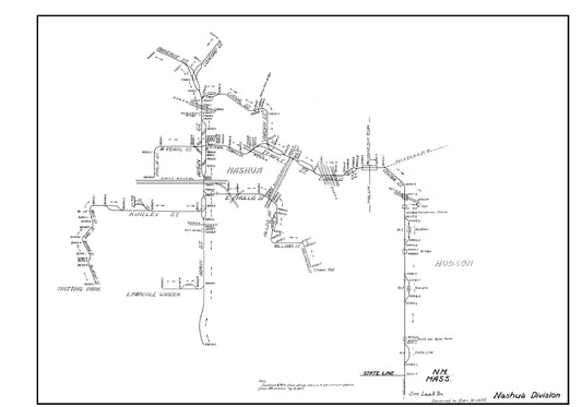 Boston & Northern Street Railway Co. Track Plans 1910: Nashua Division