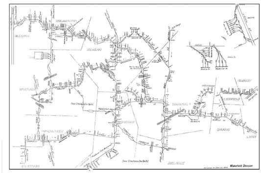 Boston & Northern Street Railway Co. Track Plans 1910: Wakefield Division