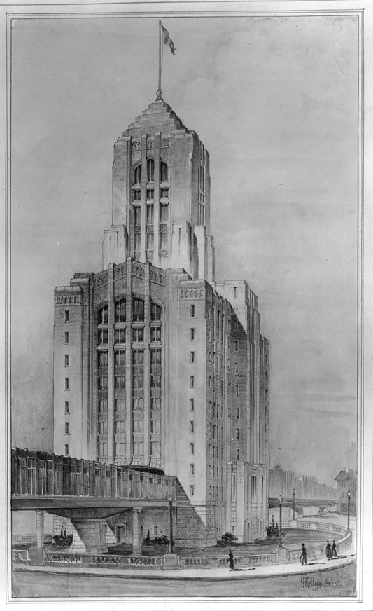 Charles Station Design Proposal Circa 1930