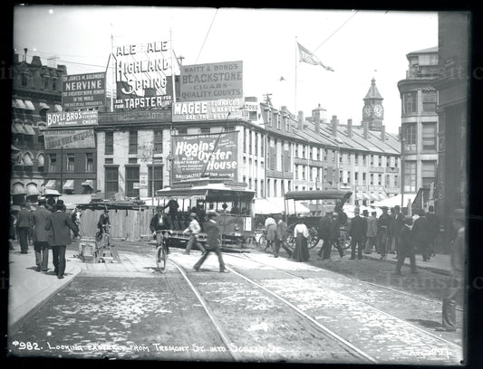 Scollay Square During Subway Construction (Looking East) August 26, 1897