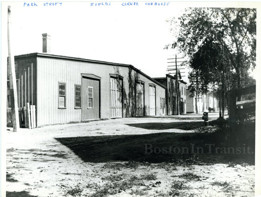 Park Street Car House (Fields Corner) Dorchester Circa 1890s (South Side)