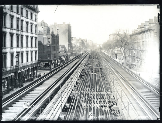 Washington Street Elevated North of Northampton Street Station 1910
