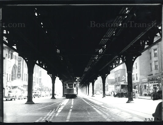 Washington Street Elevated at Massachusetts Avenue Circa 1930s