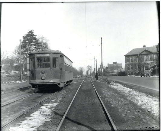Type 5 Streetcar at Blue Hill Avenue, Dorchester, Massachusetts