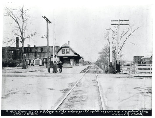 Central Avenue Railroad Depot, January 19, 1928