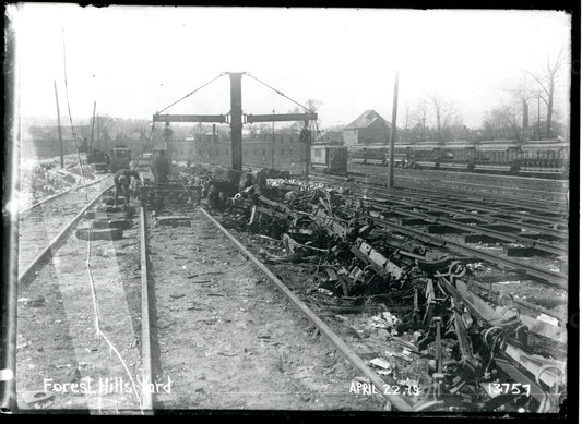 Forest Hills Trolley Yard, April 22, 1919