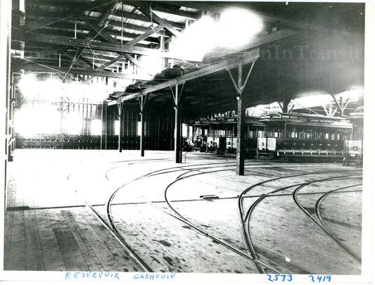 Reservoir Car House Interior II Circa 1900