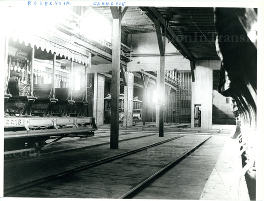 Reservoir Car House Interior Circa 1900