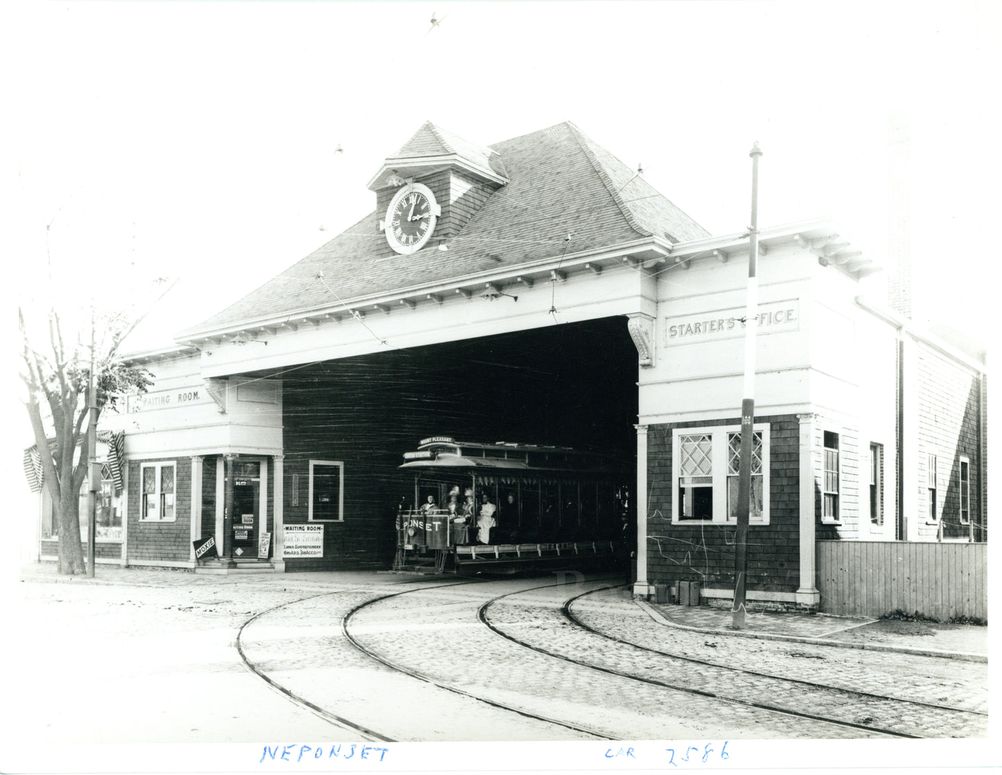 Neponset Car House with Open-Type Streetcar