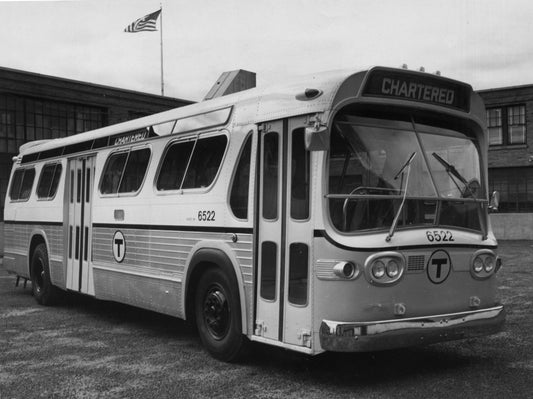 MBTA Bus #6522 at Everett Shops October 1966
