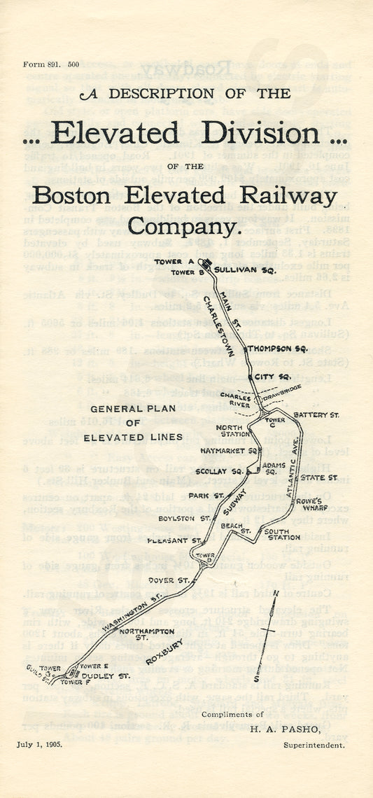 Mapping the Boston Elevated Railway's Elevated Division 1905