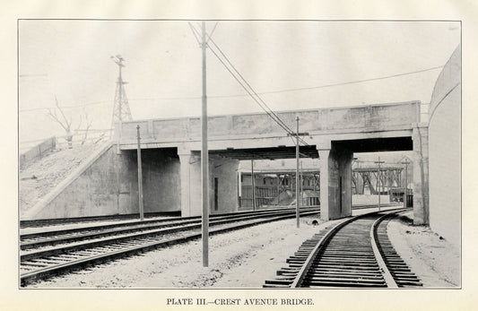 BTD Annual Report 1929 Plate 03: Crest Avenue (Medway Street) Bridge