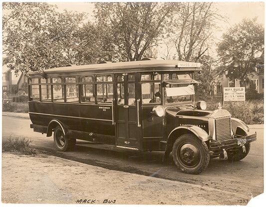 Early Boston Elevated Railway Co. Mack-built Bus, Circa 1930