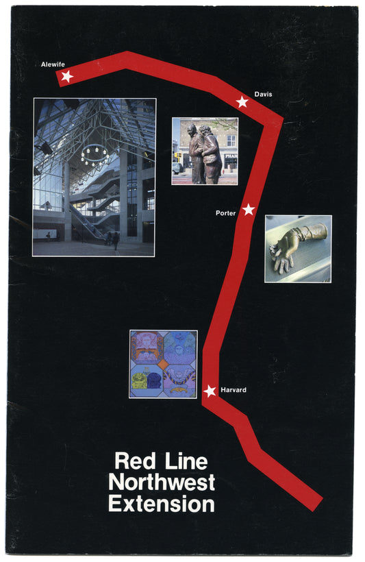 MBTA Red Line Northwest Extension Brochure Circa 1985