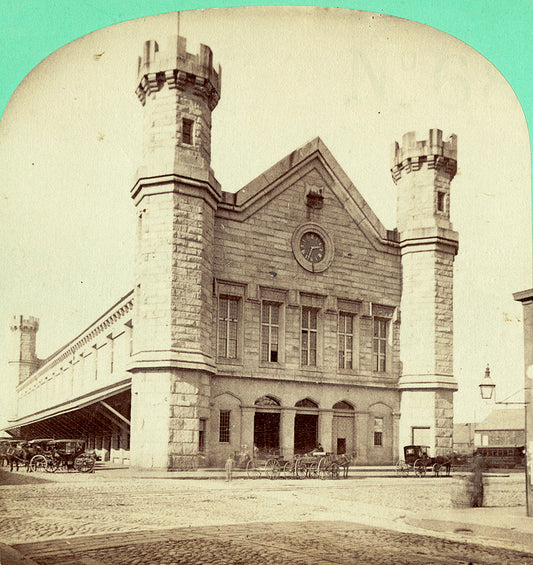 Fitchburg Railroad Boston "Castle" Terminal Circa 1870