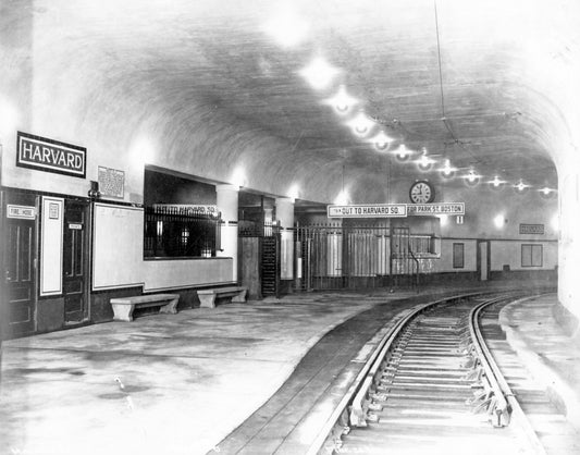 Harvard Station Upper Streetcar Platform, March 20, 1913