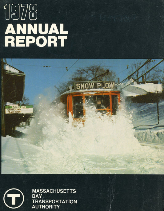 MBTA Annual Report Cover 1978