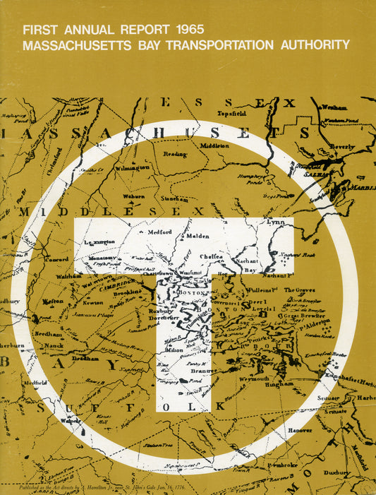MBTA Annual Report Cover 1965