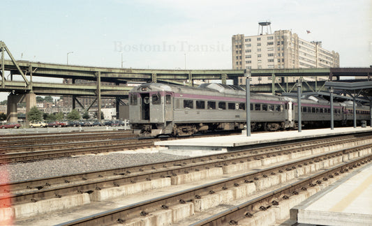 MBTA RDCs at North Station Platform 1967