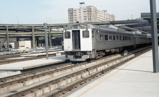 Train of RDCs at North Station 1967