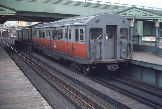 Orange Line Train at City Square Station, September 14, 1972