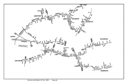 Quincy & Boston Street Railway Co. Track Plans 1900: Sheet 2