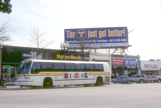 MBTA RTS Bus at Mattapan Square Circa 1998–99