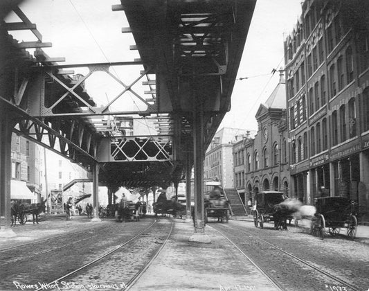 Atlantic Avenue at Rowe’s Wharf, April 17, 1901