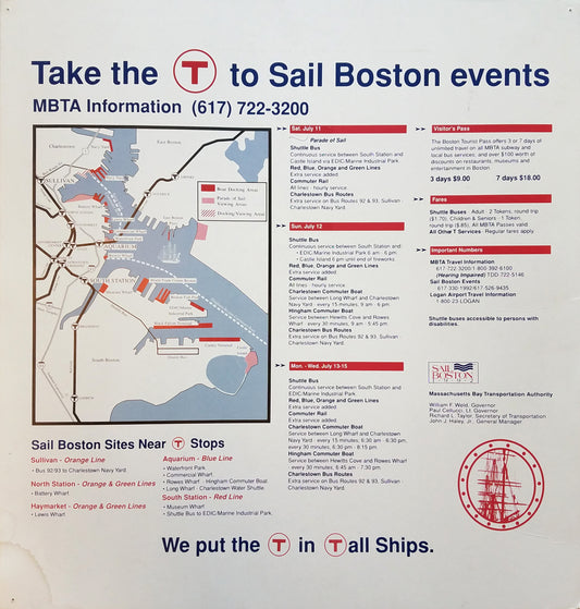 Sail Boston 1992 Car Card