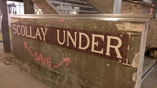 Scollay Under Mosaic Tiles at Government Center Station, September 2015
