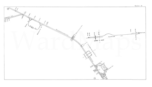 Boston Elevated Railway Co. Track Plans 1946 Plate 13: Cambridge